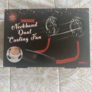 Neckband dual cooling fan